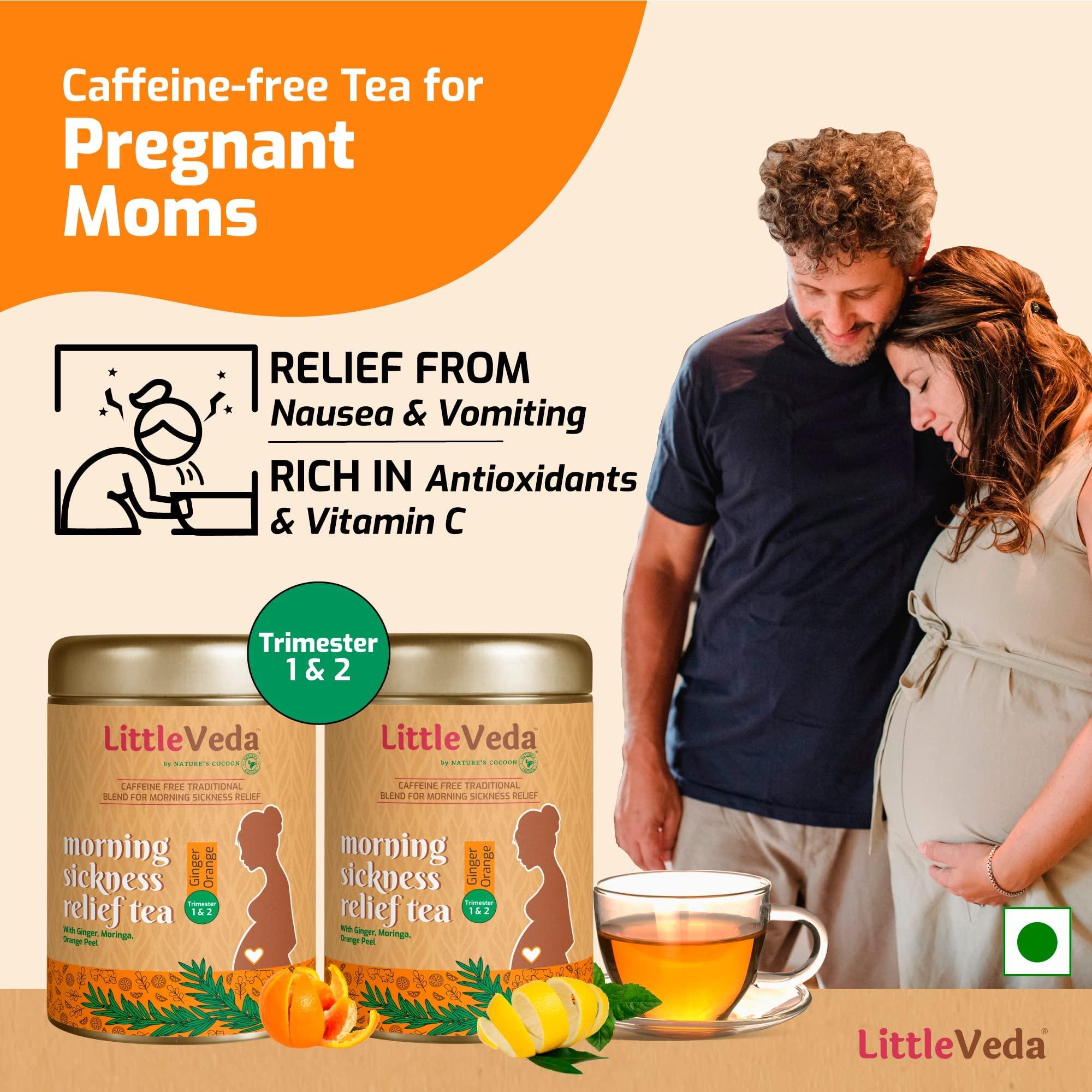 LittleVeda LittleVeda Pregnancy Gift Hamper (Pregnancy Trail Mix, Pregnancy Cookies & Sleepwell Tea) - For Pregnant Women, Trimester 3 (6-9months), Mothers Day Gifting