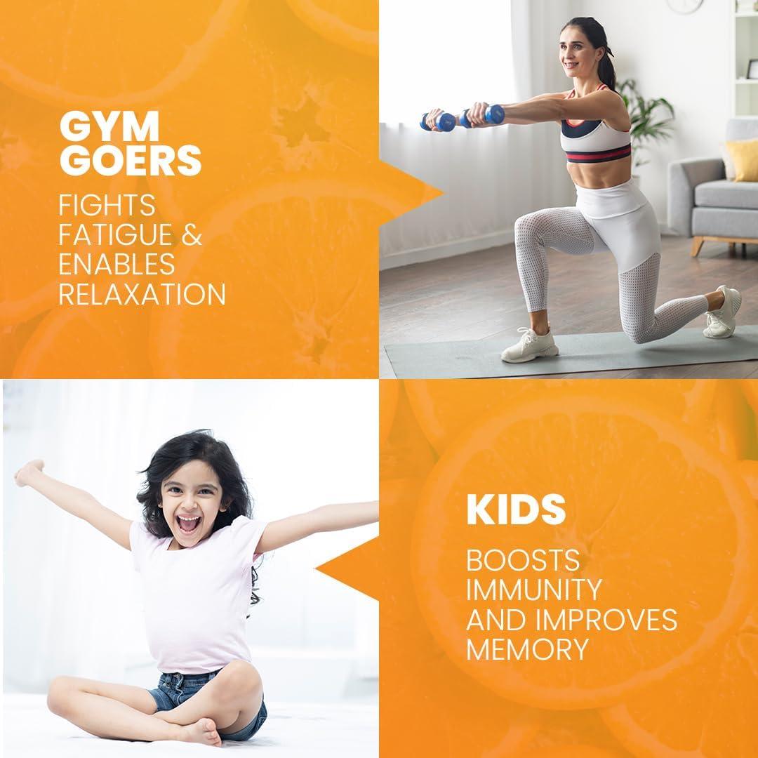 YESHVI NATURAL Yeshvi NATURAL Orange & Nimbu Pani Powder, Instant Drink Mix, Lemon Sharbat & Orange juice, Juice Drink Powder Any Time drink Of The Day, 200g