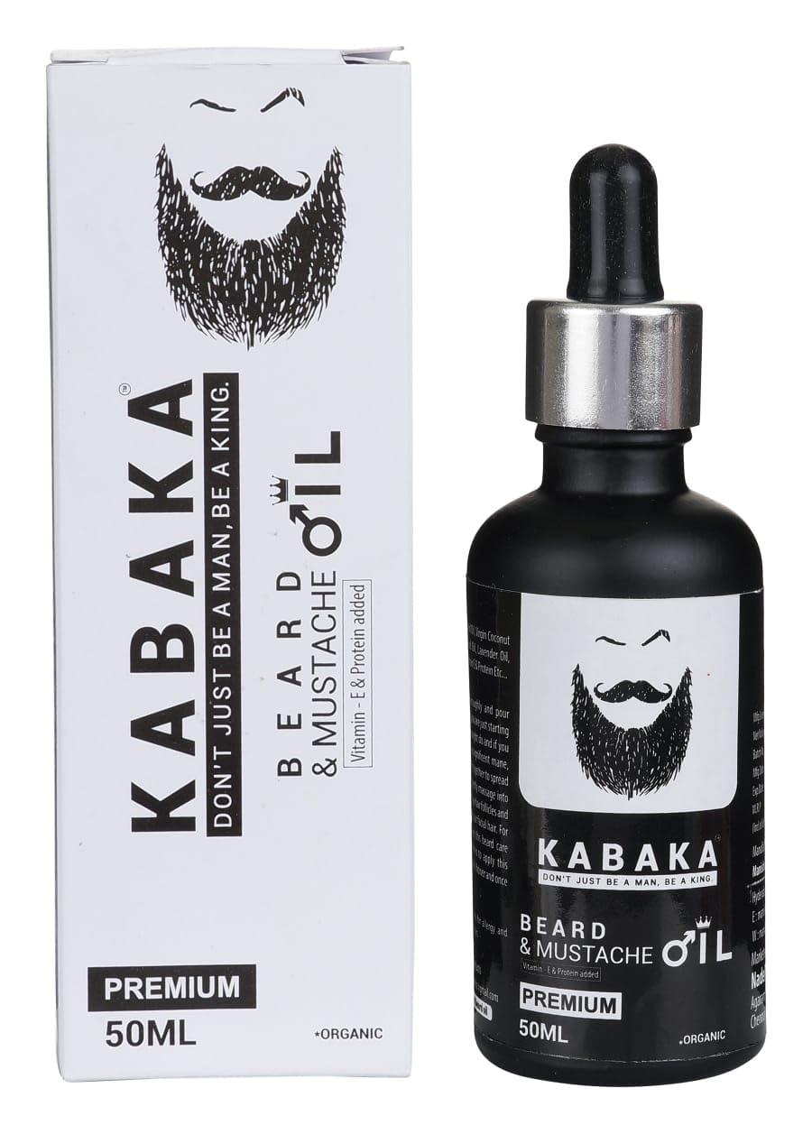KESIKA HERBAL HAIR OIL KABAKA Beard Oil for Growing Beard & Mustache 50 ml | Natural Beard oil for Men Thicker & Longer Beard patchy & Fast Beard Growth Oil