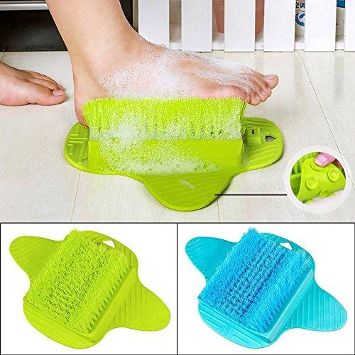 venja venja Health & Beauty Foot Brush Scrubber Bath Tub Floor Brush for Cleaning Feet Soles and Callus - Suction to Floor - Use With Soap and Water