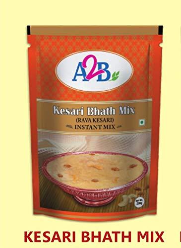 Adyar Anand Bhavan Sweets and Snacks Adyar Anand Bhavan Sweets and Snacks A2B Kesari Bhath Mix/South Indian Rava Kesari (200 g x Pack of 4)