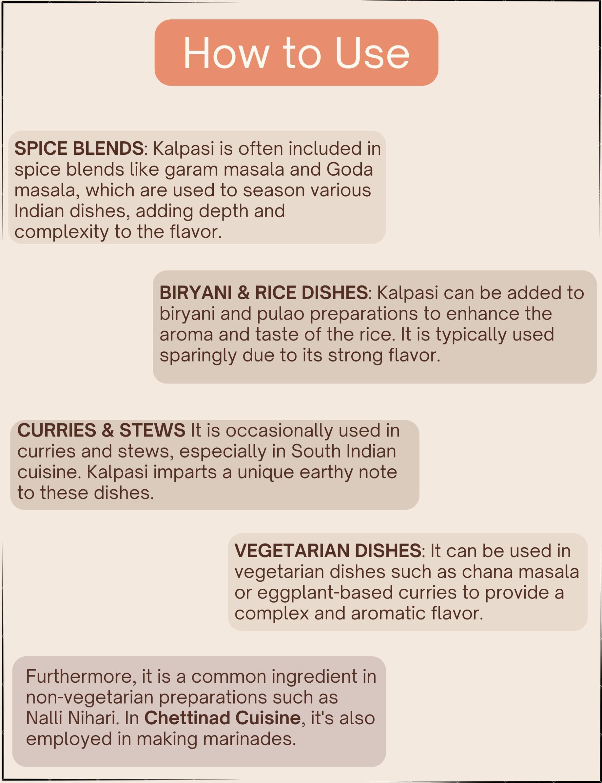 Spice Meve Spice Meve Black Stone Flower Spice | Pathar/Patthar ke Phool Spice | Dagad Phool, Kalpasi | Permalia Perlata| For Flavourful Cooking (100gm)