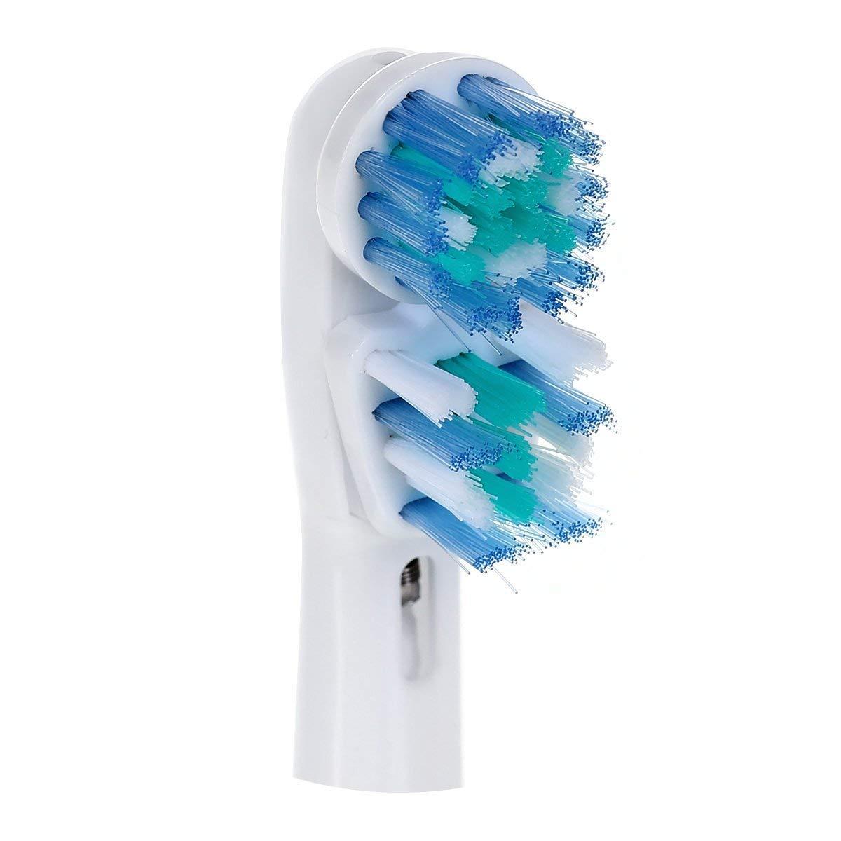 VWONST Replacement Brush Heads Compatible with Oral B- Double Clean Design, Double Clean Brush Heads, Compatible with Braun Oral-B Dual Clean Electric Toothbrush - Pack of 4