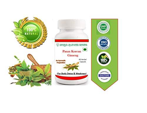 Arogya Ayurveda Kendra Arogya Ayuveda Panax Koren Ginseng Capsule (60 Capsule Pack) - Ayurvedic
