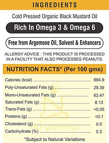 Niyama Niyama® Organic Black Mustard Wood Pressed Oil (Sarso Ka Tel), Ideal for Cooking Purpose (1.5 Ltr. Pouch) (Pack of 2)
