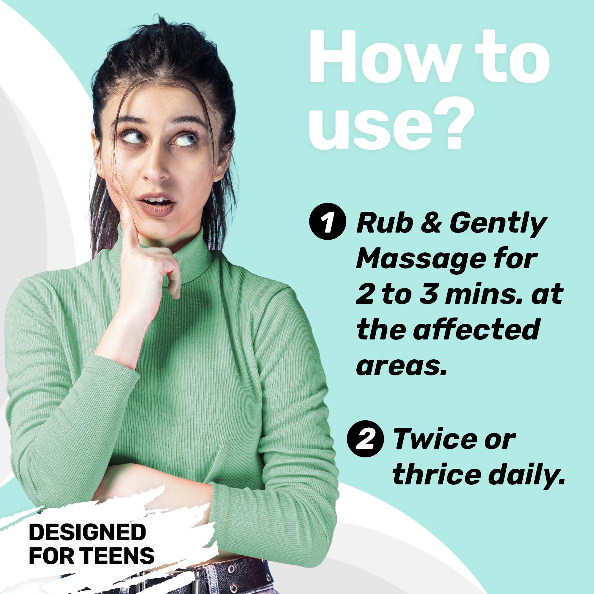 MISS TAKE MISS TAKE Teen Period Cramp Relief Roll On | Product for Period Pain Relief | Pure And Natural Pain Reliever, Say No to Machine, Patches, Oil & Device - 50 ML