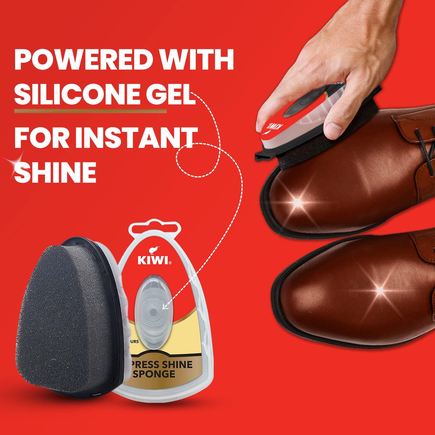 KIWI Kiwi Neutral Shoe Sponge 1 pc + Kiwi Paste Shoe Polish Black 40 gm