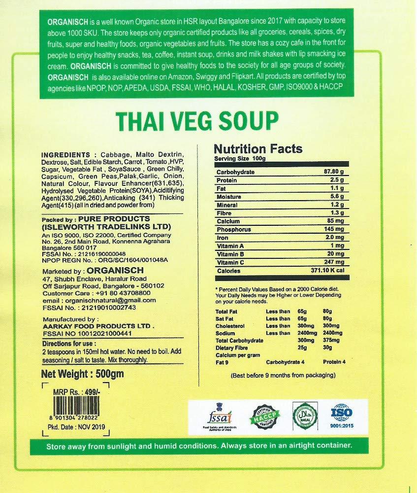 Organisch Organisch Thai Veg Ready to eat Soup (500 GMS)