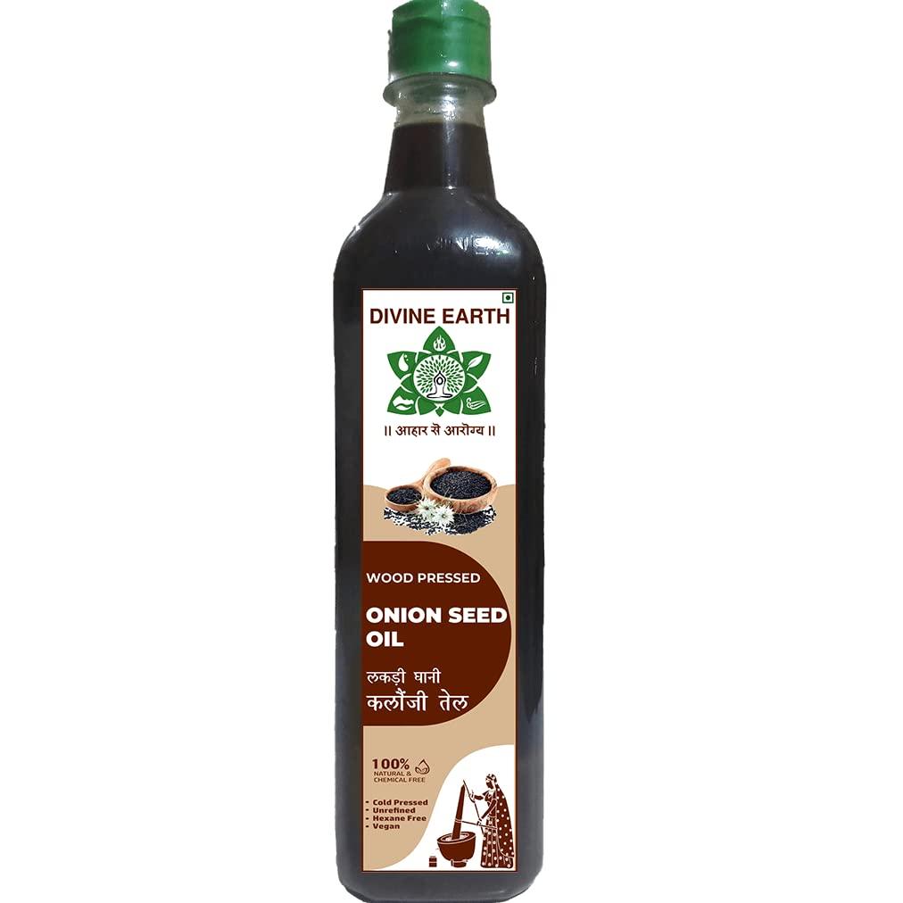 DIVINE EARTH DIVINE EARTH Pure & Edible Kalonji Black Seed Oil (Nigella Sativa) 1000 ML (Pack of 1)
