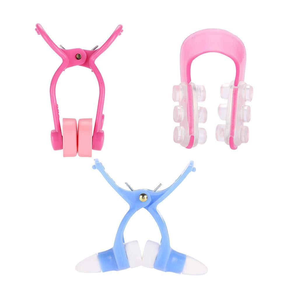 Sonew 3Pcs Nose Shaper Clip Nose Up Lifting Painless Nose Up Lifting Shaping Clip Nose Bridge Straightener Corrector, Soft Safety Silicone Nose Lifter Beauty Clip Tools for Women Men