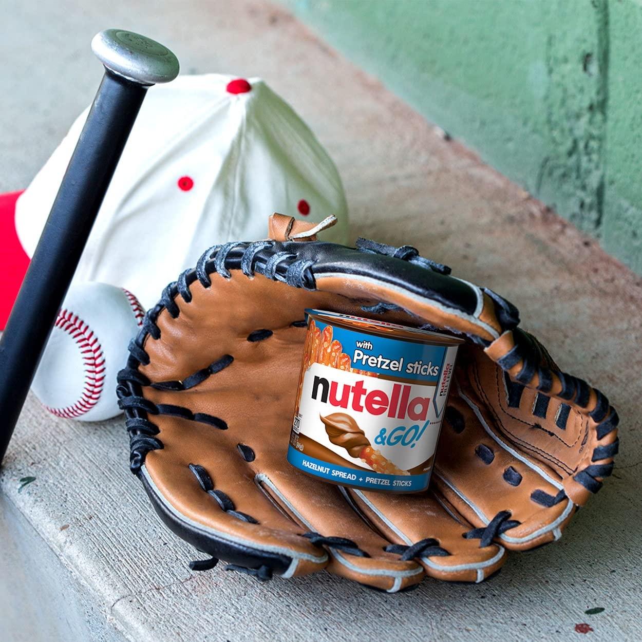 Nutella Nutella Hazelnut Spread & Pretzels Sticks &Go! - Pack of 6 Pouch, 6 x 54 g