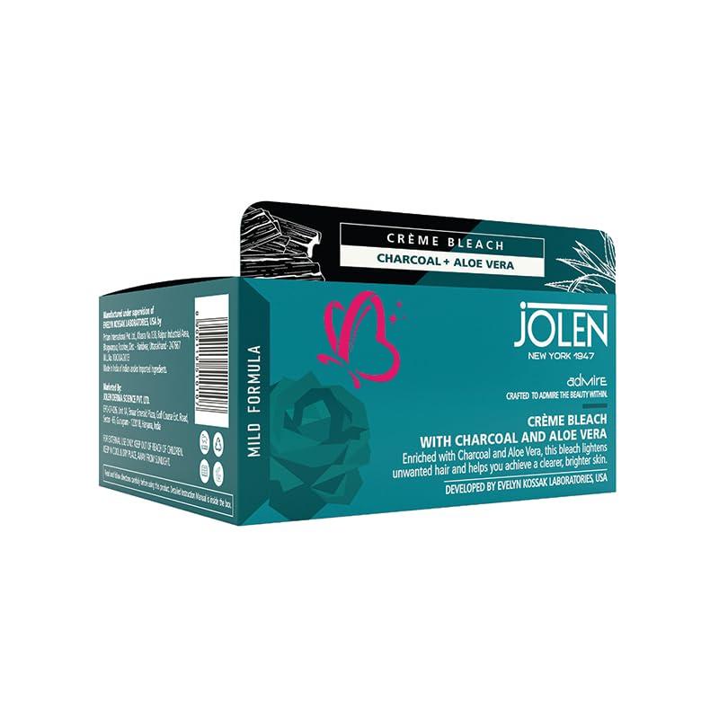 Jolen New York Jolen New York Creme Bleach with Charcoal and Aloe Vera, 247gm