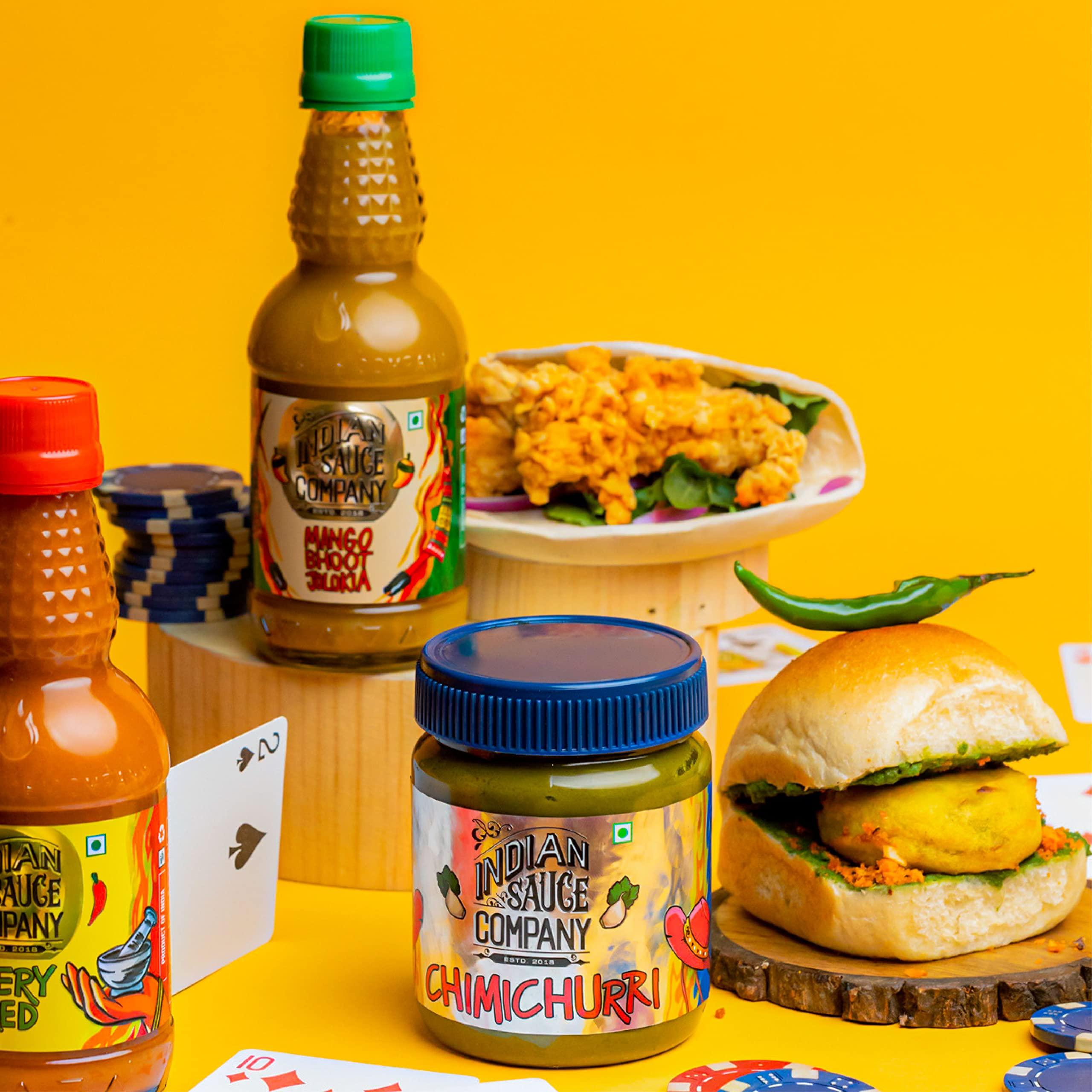 INDIAN SAUCE COMPANY Indian Sauce Company Chimichurri Hot Sauce, 200 ml - Pack Of 2...