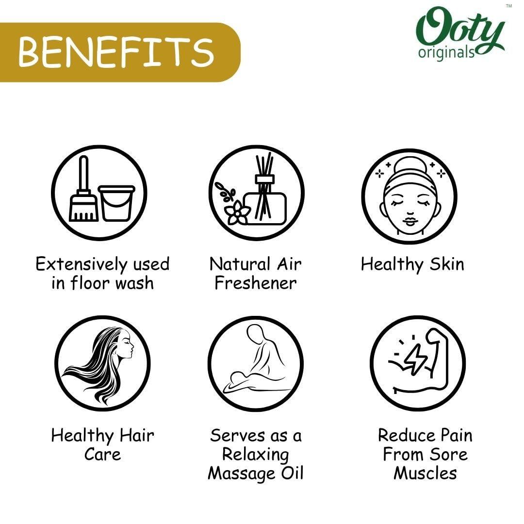 OOTY ORIGINALS Ooty Originals Citronella Oil 60ml/Insect Repellent Oil