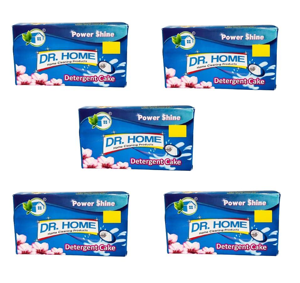 DR. HOME DR. HOME Detergent Cake I with Long-Lasting Formula I Stain Care I Power Shine I Deep Clean & Fresh I Tough on Stains I Natural & Non-Toxic I Home Cleaning Products I 300 gm - Pack of 5