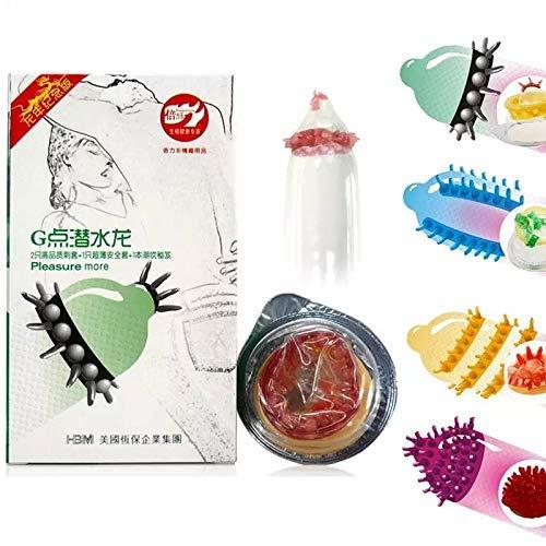 Generic Long Play Big Dotted Spike Extra Delay Extra Time Control Ribbed Condoms For Men (Pack of 5)