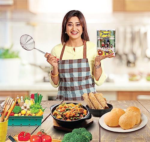 Preet Lite Preet Lite Cooking Medium Combo Pack of 4 Litre - Use Like a Ghee & Oil