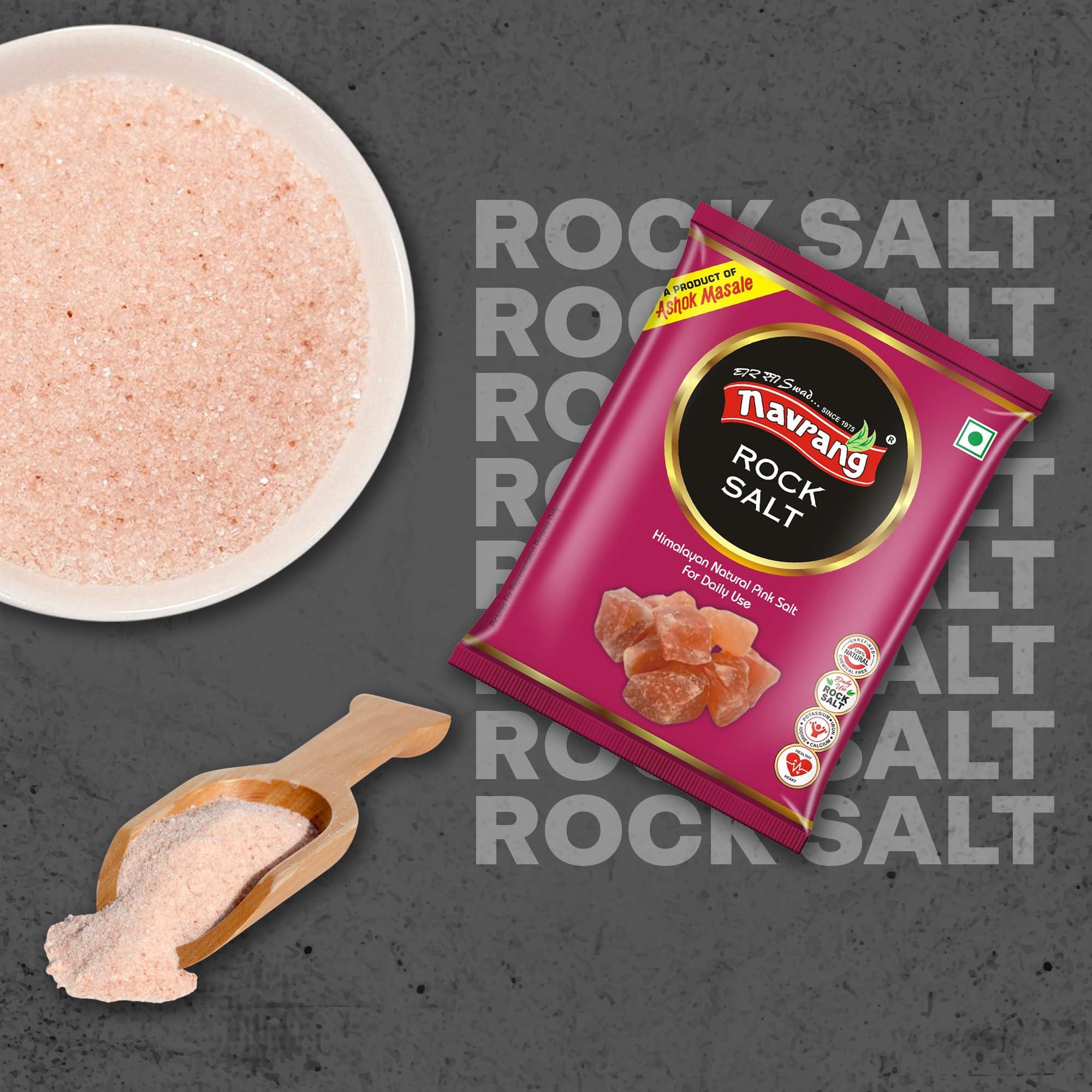 navrang Navrang Natural Rock Salt 500gm Sendha Namal Goodness of Minerals, Burst of Flavours |sendha Namak with Natural Trace Minerals Use for Raita, Chaats and Salads