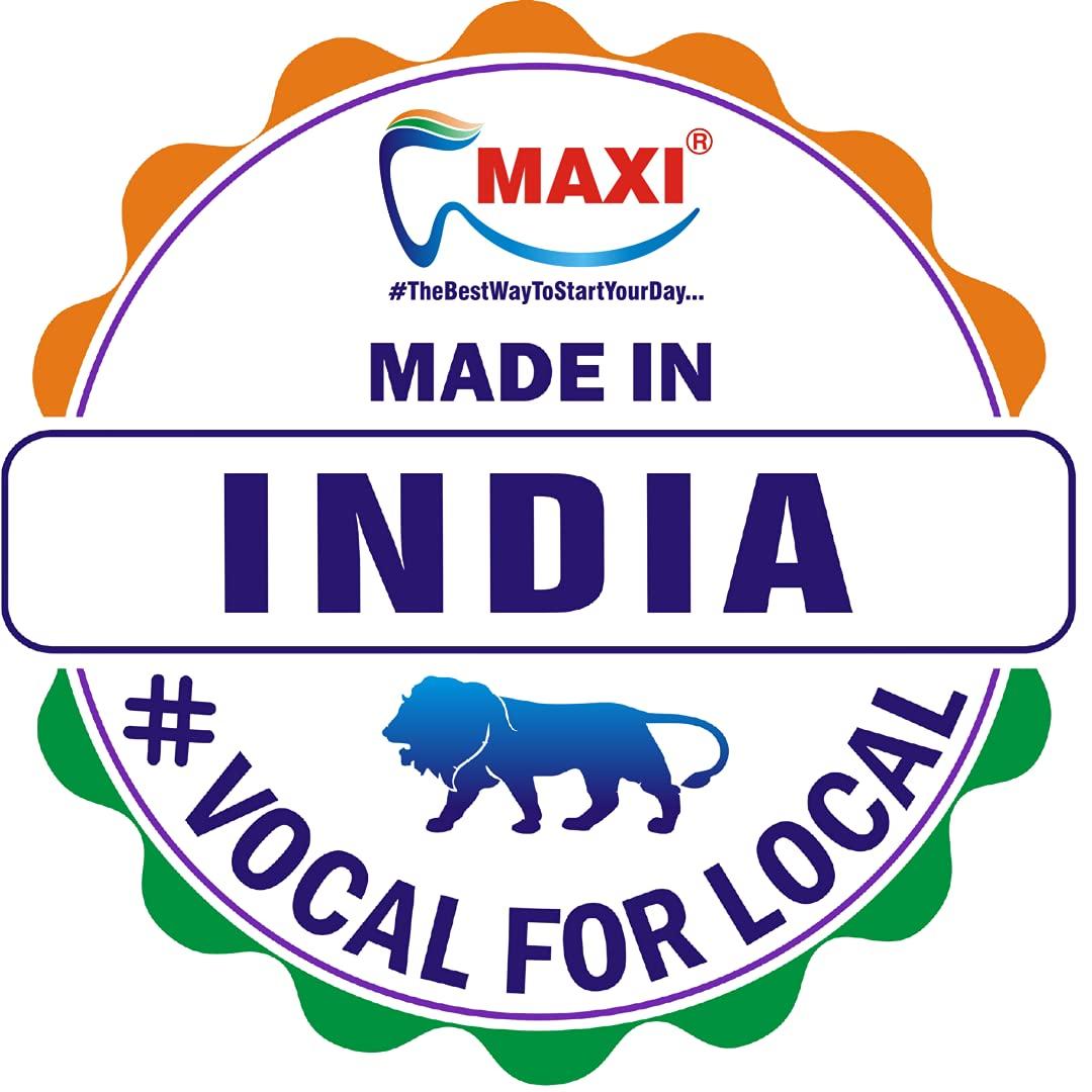 Maxi MAXI Bingo Kids Soft Manual Toothbrush, Unique Animal Shaped Handles To Make Brushing Fun, Pack Of 4,Multicolour