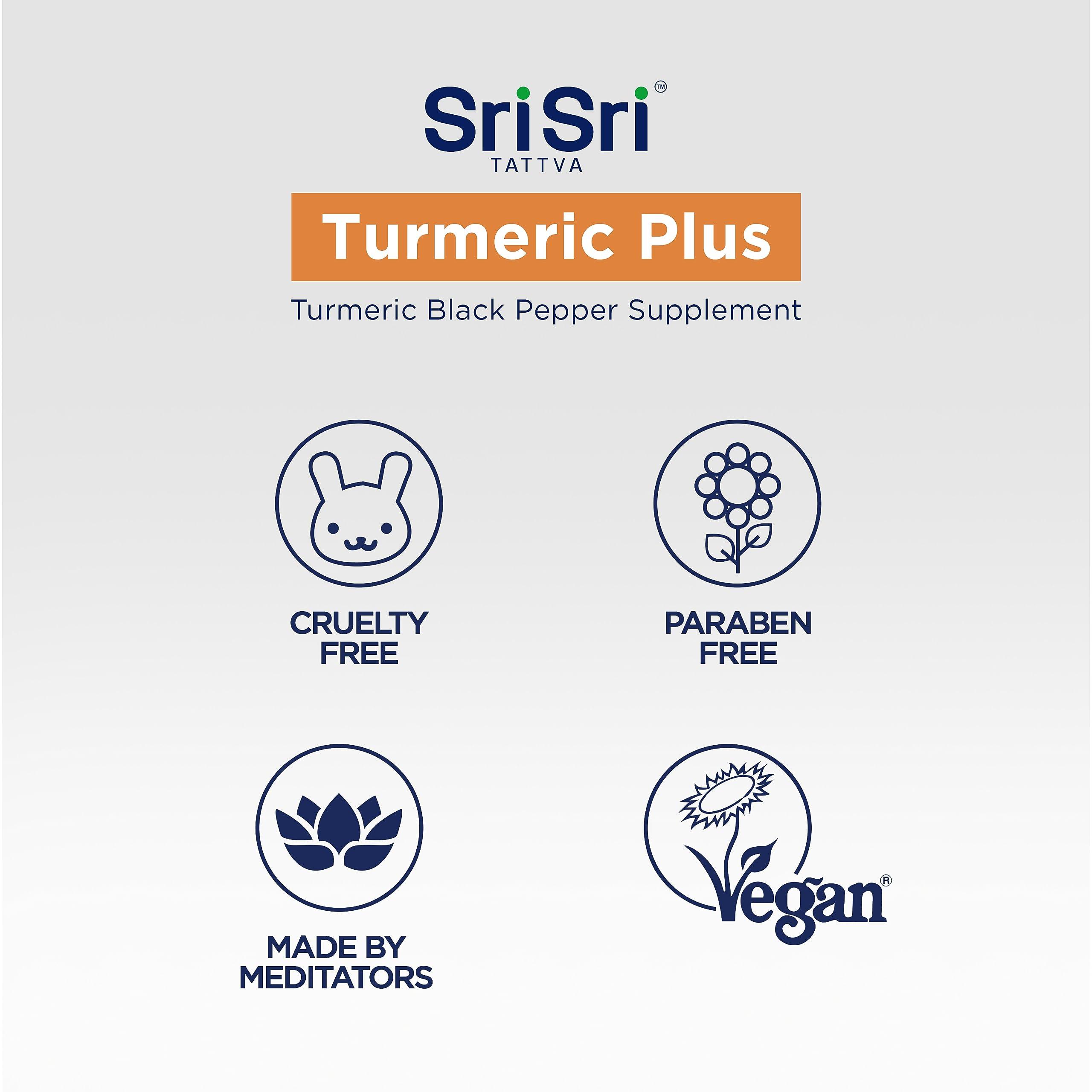 Sri Sri TATTVA shuddhta ka naam Sri Sri TATTVA shuddhta ka naam Turmeric Plus,60 Tabs | 500mg
