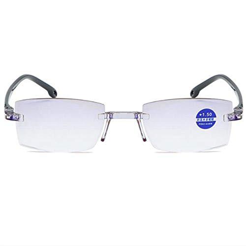 AEC AEC ReadSafe NEO Smart Rimless Reading Eyeglasses With AR BlueBlock Lens (+1.50, Black)