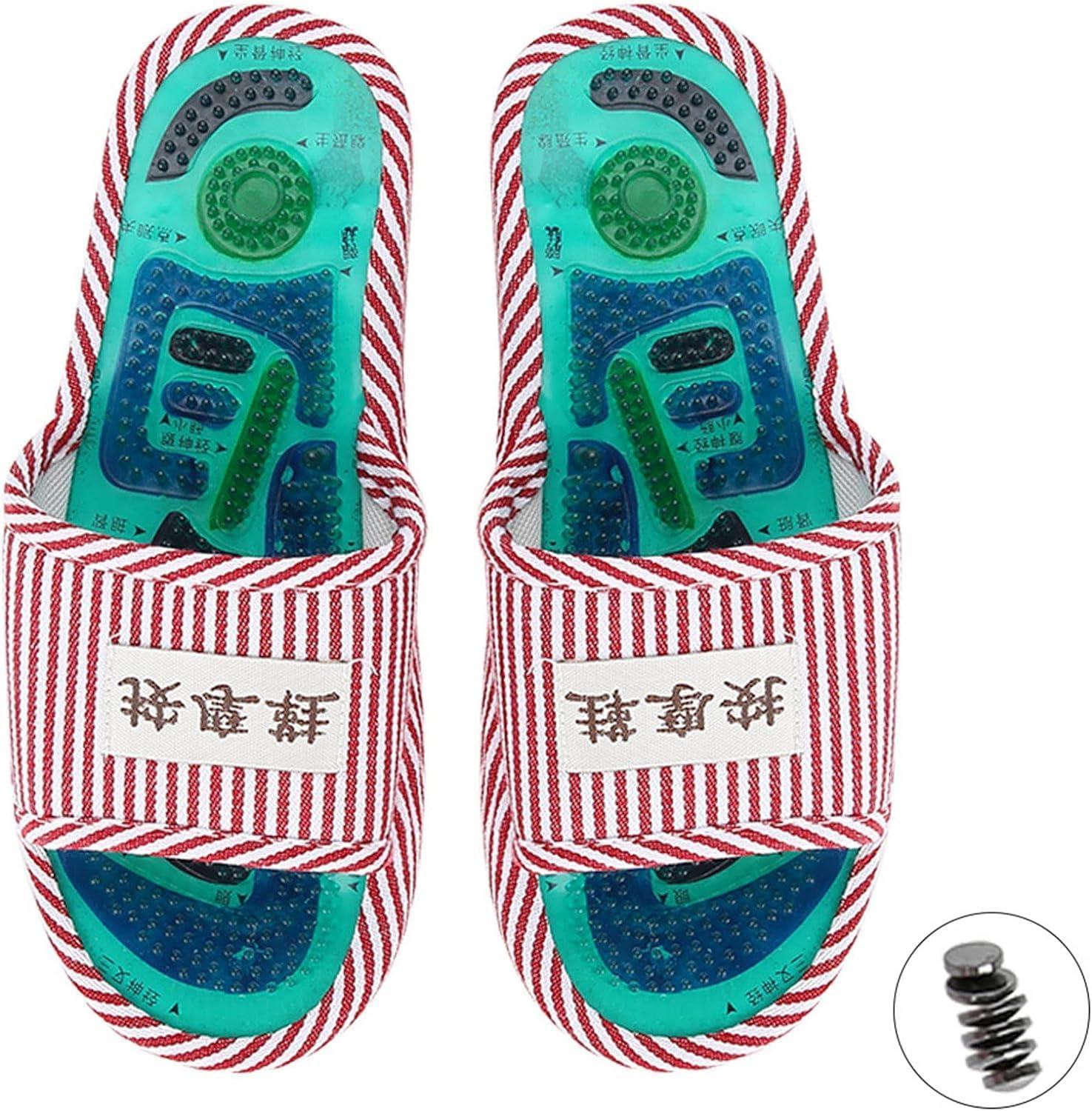 DHAVL DHAVL 1 Pair Acupressure Foot Massage Slippers Acupuncture Acupoint Massage Sandals Shoes Reflexology Health Shoes for men Women Popular in The World