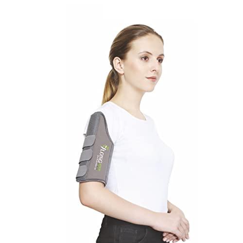 Longfit Longfit Humeral Brace Arm Support Humerus Fracture Brace for Men, Women & Adults (XL, Black)