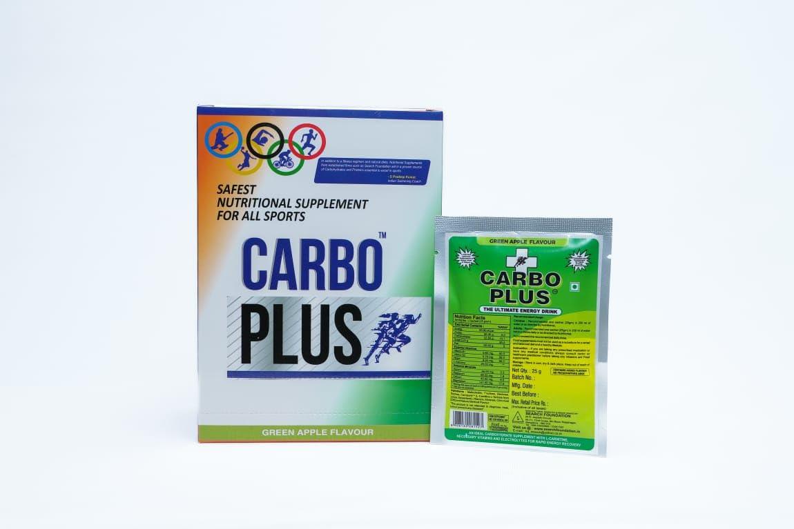 CARBOPLUS CARBOPLUS Electrolyte Safest Nutritional Supplements for all sports (Green Apple, 25gram)