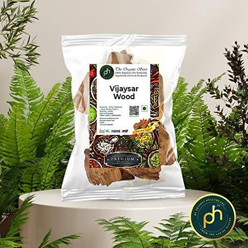 PH PHs Organic Vijaysar Ki Lakdi 200gm Vijaysar wood | BarkIndian Kino Pterocarpus Marsupium | Good for Diabetes and liver management | Prevents hairs greying