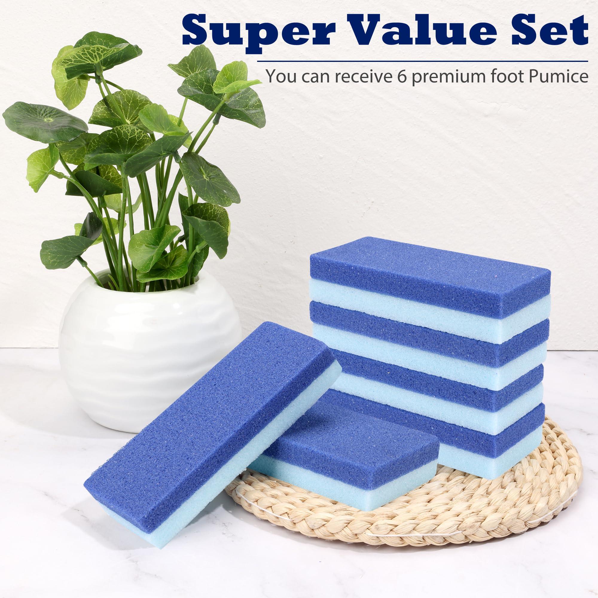 EWAGOA Foot Pumice Stone for Feet Callus Remover 6PCS Foot Pumice Foot Pumice