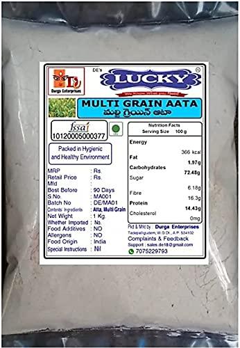 DE'S LUCKY MULTIGRAIN WHEAT FLOUR, MULTI GRAIN, ATTA, MULTIGRAIN ATTA, GODHUMA PINDI, MULTIGRAIN GODHUMA PINDI