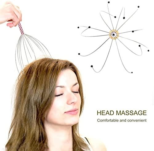 COUNTRY HUB Country Hub Bokomo Head Massager Scalp Massage Machine Scalp Scratcher Metal Scalp Masager Head Scratcher for Head Masage, Body Relaxing, Pain Relief and Hair Massage Spring (Pack of 1)