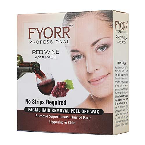 FYORR Fyorr Facial Katori Peel-Off Wax Combo of 3 Red Wine - 80gm each