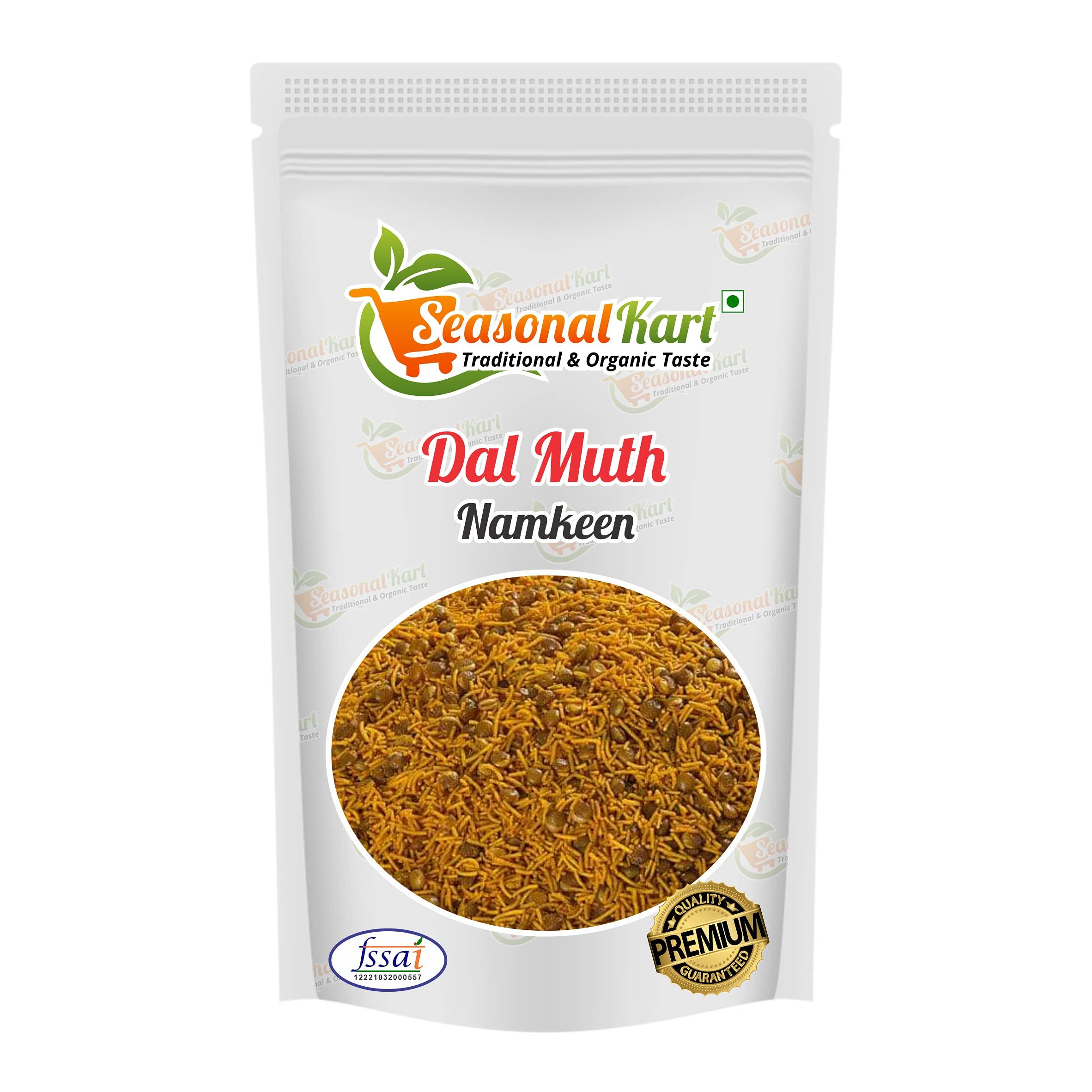 SEASONALKART Seasonal Kart Mixture Dalmoth Namkeen Normal Spicy 400 gms (Dalmoth) Mixture namkeen | Marwari Special
