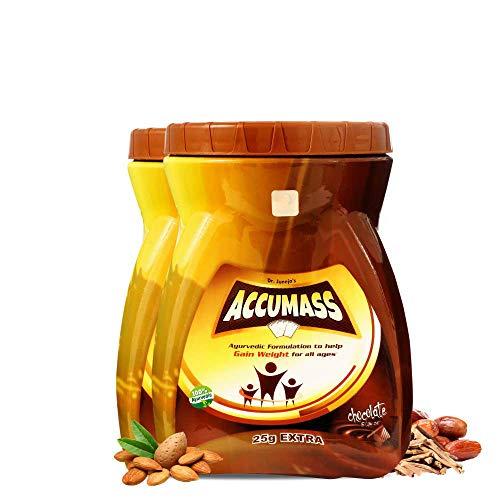Accumass Accumass Weight Gainer Powder (Chocolate Flavour, 525 g) - Pack of 2