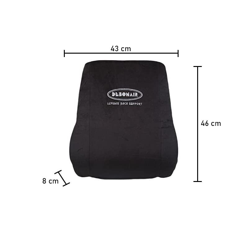 Oshotto Oshotto Debonair Orthopaedic Back Rest Office/Home Chair Lumbar Support Cushion Compatible with Tata Tigor (Black)