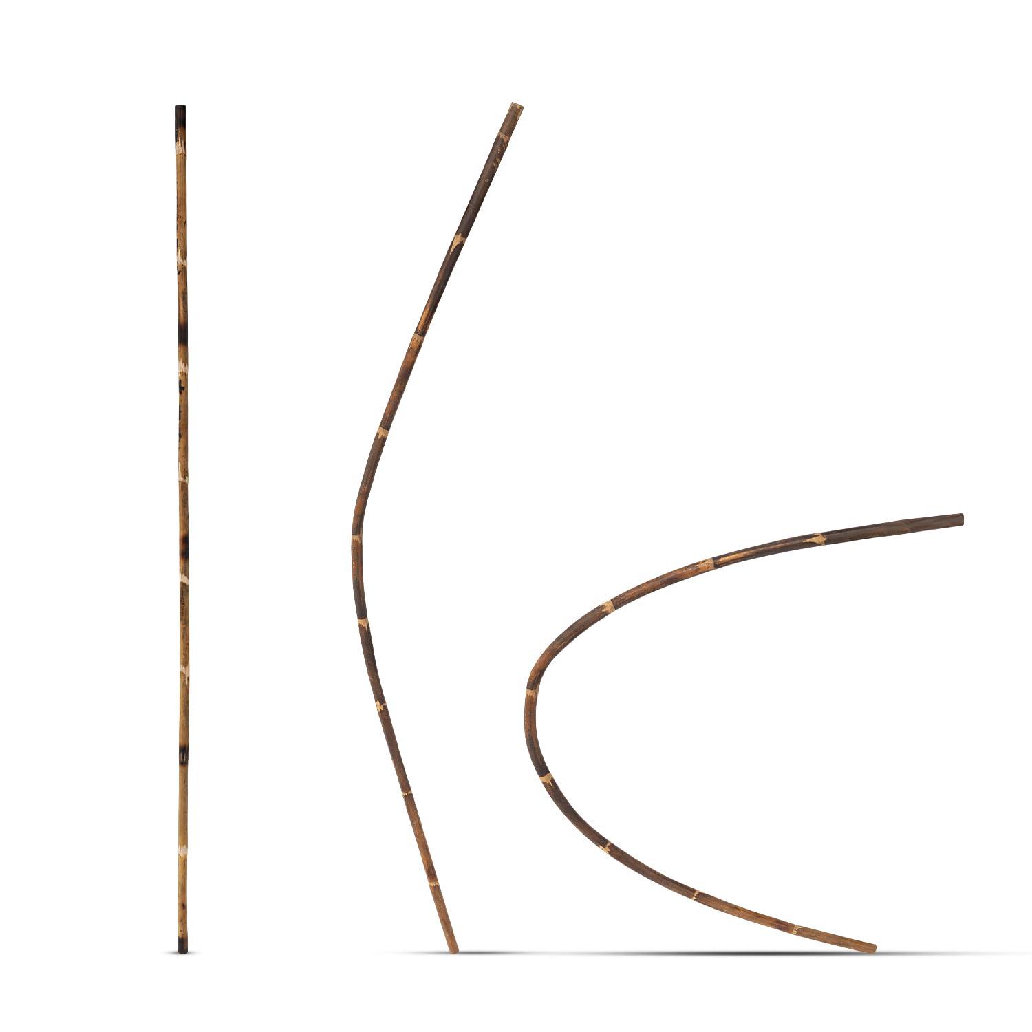 NavaFresh Basics ASA Silambam Stick Traditional Silambam Stick Cane, Unbreakable Stick, Long Stick, Walking Stick, Yoga Stick, Wooden Stick for Walking, Multipurpose Stick - Multicolour (4 feet)