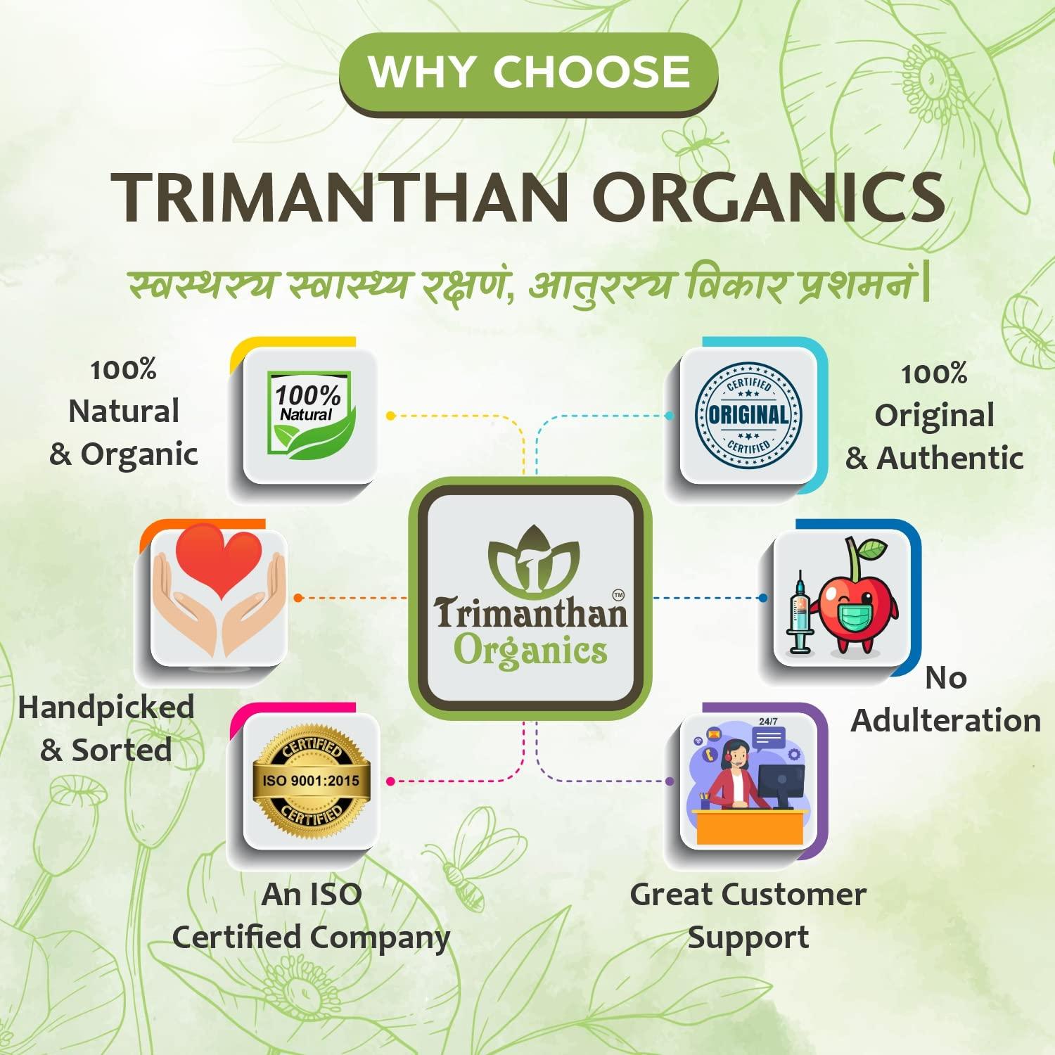 TRIMANTHAN ORGANICS Trimanthan Organics Gond Katira Pure Organic (400 Gm) | 100% Pure & Natural Edible Gum | Tragacanth Gum | High cooling properties | Herbal Food | Super Food