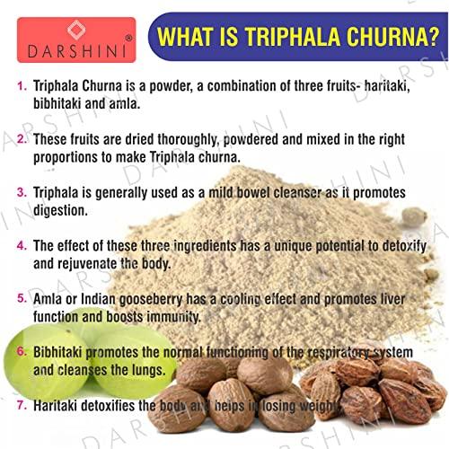 DARSHINI Darshini Triphala Churna | Tifala Powder, For Gastro Intestinal Health, 200g