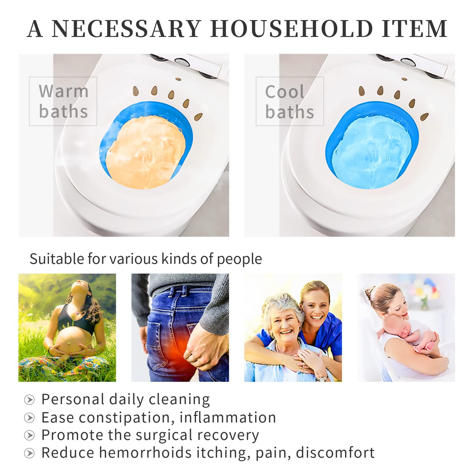 Fabulas Fabulas Sitz Bath For Toilet Seat Hemorrhoid Postpartum Care - Multicolor