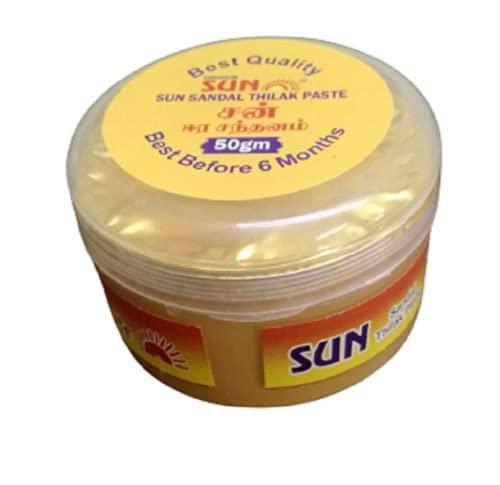 Gorakkar Poojas Pvt Ltd Sun Natural Scented Sacred Chandan/Sandal Forehead Tilak/Pooja Liquid Paste for Spiritual/Holy - (50 Grams)