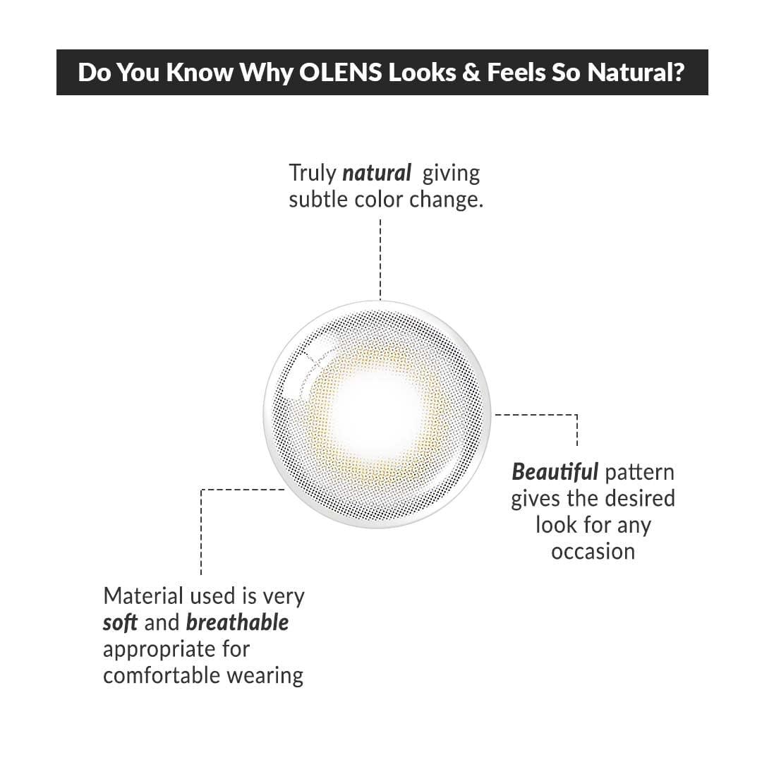 O-Lens O-LENS Daily French Shine Grey - Coloured Contact Lens (Daily Disposable, 0.00 / 10pcs / French Shine)