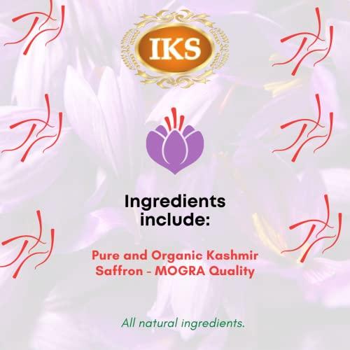 IKS IKS Original Kesar Kashmir Saffron Kashmiri Mogra / Mongra A++ Saffron Threads for Pregnant Women during Pregnancy 1Gram (1 Pack of 1g) (1 gm)