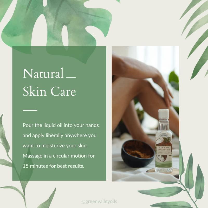 Green Valley Green Valley Virgin Coconut Oil 100% Pure, Natural And Cold Pressed (200ml Glass jar)