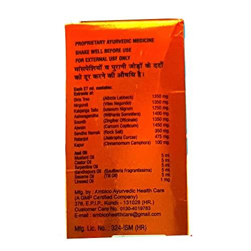 HERBSHD Ayurvedic Nu-Pain Chhoo Oil and Magic Relief 30 capsule | combo pack