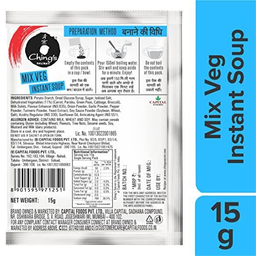Ching's Secret Ching's Instant Mix Veg Soup 15 gm (Pack of 5)