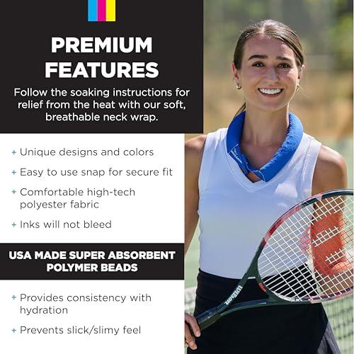 KOOLGATOR KOOLGATOR Cooling Neck Wrap - Water Drops Design