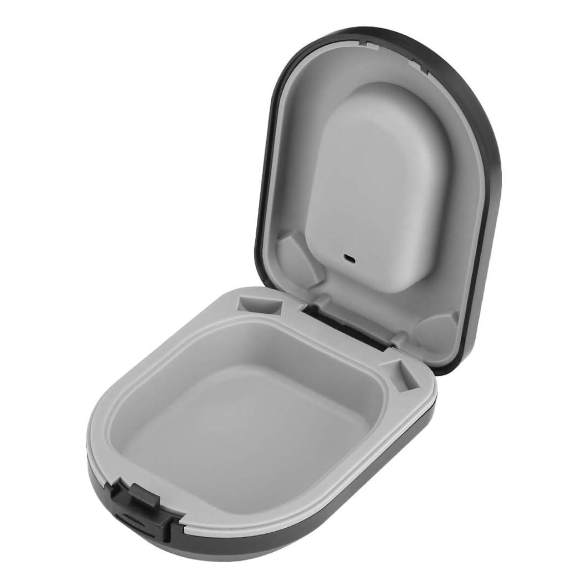 Aika Aika Hearing Aid Case, Hearing Aid Cases Waterproof Portable Drop Resistance Hearing Aid Storage Box Hard Hearing Aid Boxes Hearing Aid Container Hard Case for Hearing Aids (Model-2,Black)