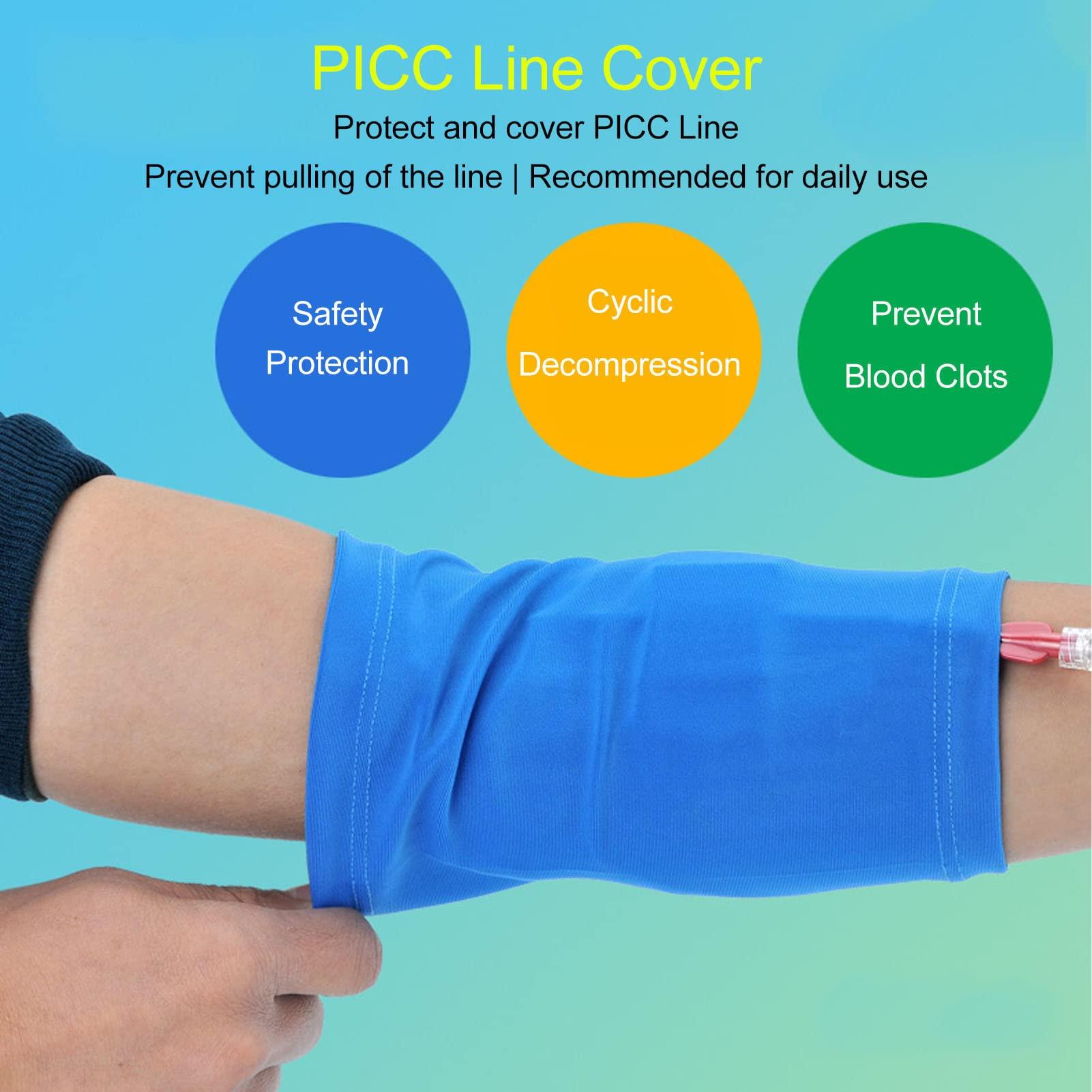 HAIBING PICC Line Cover, PICC Line Sleeve Bandaging Assist for Daily Use (M)