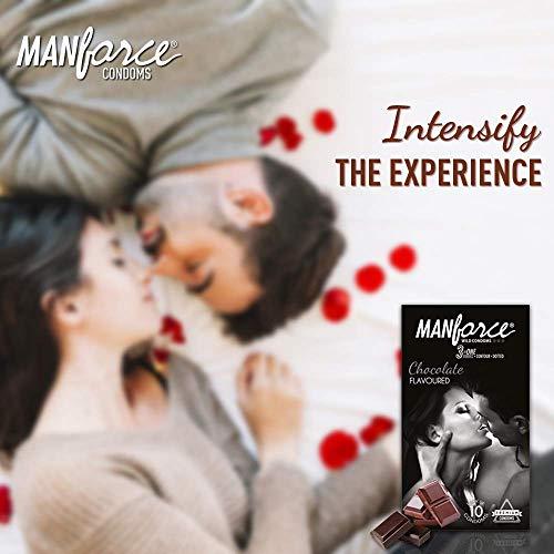 Manforce Manforce Extra Dotted CHOCOLATE Flavoured Condom Set Of 3 PAK , ( 30 PS)